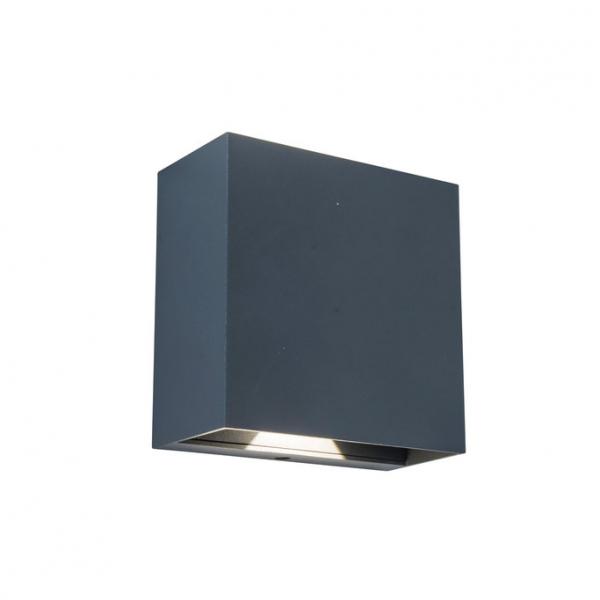 Lutec Architectural Gemini Beams udendørslampe til væg - Mørk grå