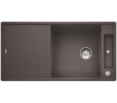Outlet - Blanco Axia III XL 6 S k&oslash;kkenvask m/sk&aelig;rebr&aelig;t - Klippegr&aring;