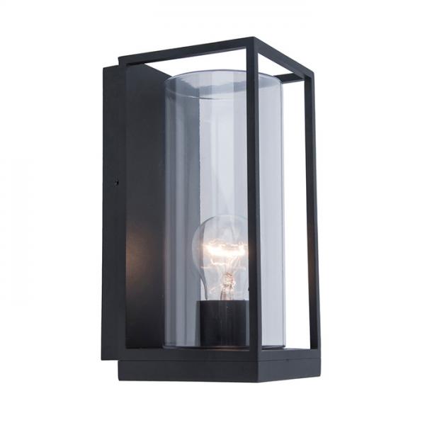 Lutec Tradition Flair 2 udendørslampe til væg - Mat sort