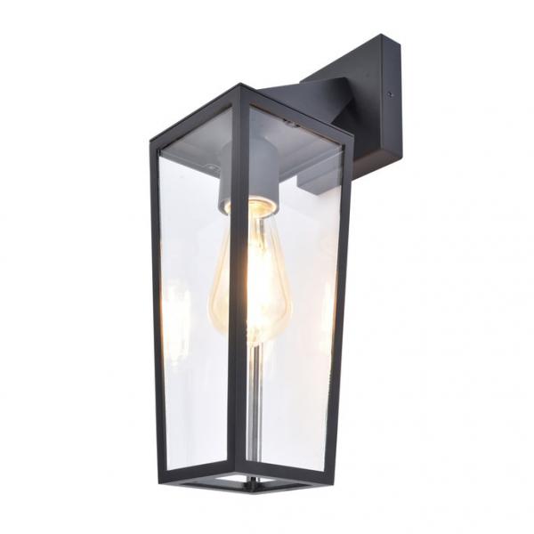 Lutec Tradition Pine udendørslampe til væg - Mat sort