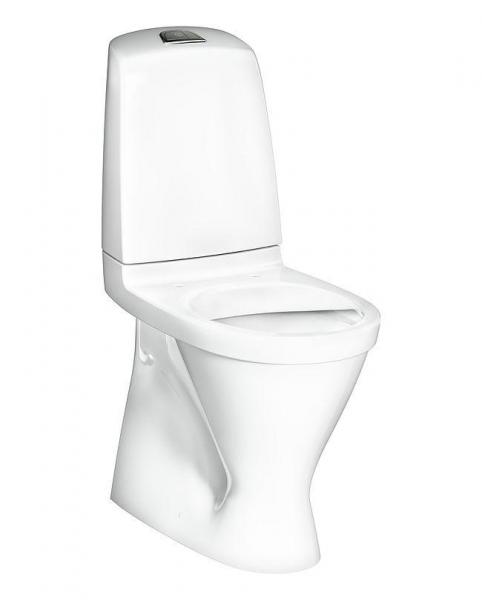 Gustavsberg Nautic toilet m/åben skyllerand - Høj model