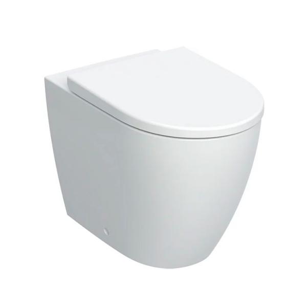 Geberit iCon back-to-wall gulvstående toilet inkl. sæde - Mat hvid