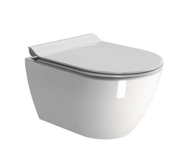 GSI Pura kompakt 50 væghængt toilet m/Extraglaze+