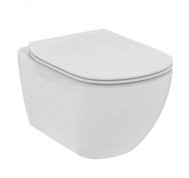 Ideal Standard Tesi Rimless+ væghængt toilet inkl/sæde m. softclose