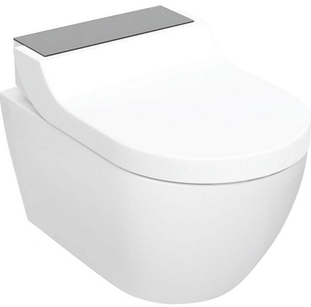 Geberit AquaClean Tuma Comfort Væghængt Duschtoilet - Sort glas