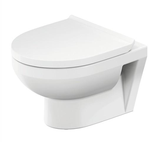 Duravit No.1 Compact Rimless hængeskål inkl. toiletsæde m/softclose