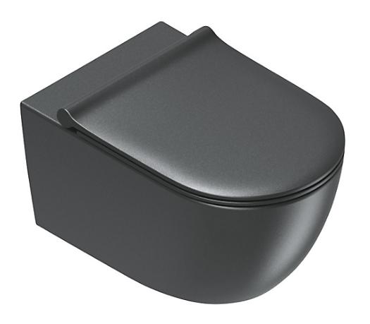 Catalano Sfera 55 rimless væghængt toilet m/Silentech - Mat sort