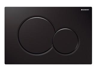 Geberit Sigma 01 Round betjeningsplade - Sort