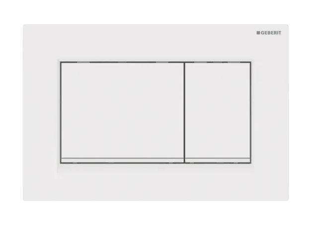 Geberit Sigma 30 betjeningsplade hvid/mat hvid