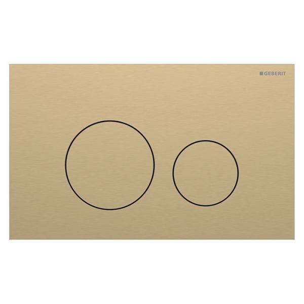 Geberit Sigma 40 Round betjeningsplade Easy-to-Clean belagt - Børstet messing