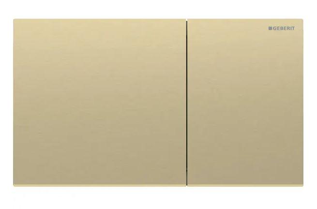 Geberit Sigma 70 betjeningsplade easy-to-clean-belagt - Messing/B&oslash;rstet pvd