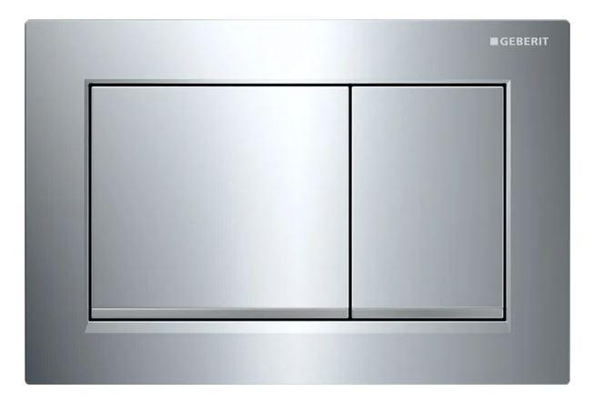 Geberit Omega 20 Square betjeningsplade - Krom/mat krom