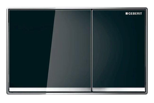 Geberit Omega 60 betjeningsplade - Sort glas