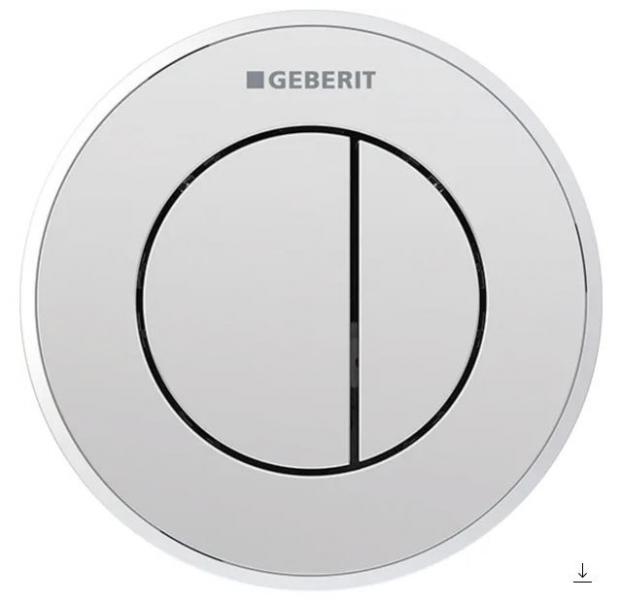 Geberit Omega10 Remote trykknap til mur - Krom/mat krom