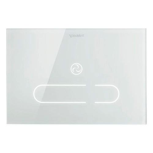 Duravit DuraSystem A2 elektronisk betjeningsplade - Hvid glas