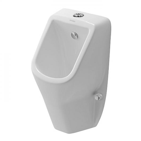 Duravit D-code urinal m/dyse tilslutning fra oven og åben skyllerand