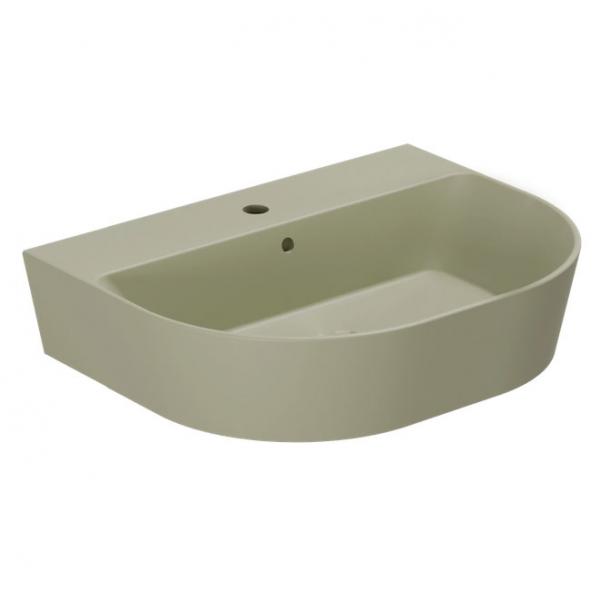 Lavabo Forma 65 h&aring;ndvask t/v&aelig;g eller m&oslash;bel - 1 hanehul - Nature green
