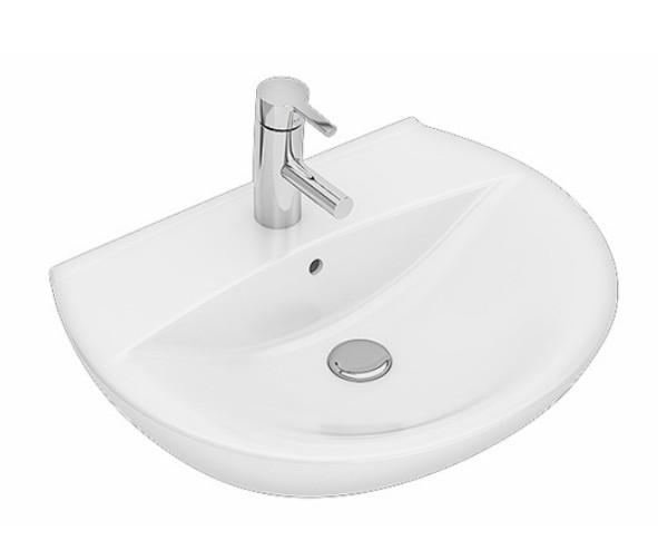 Ifö Spira 60 buet håndvask t/væg - Uden hanehul - Med overløb - Ifö Clean