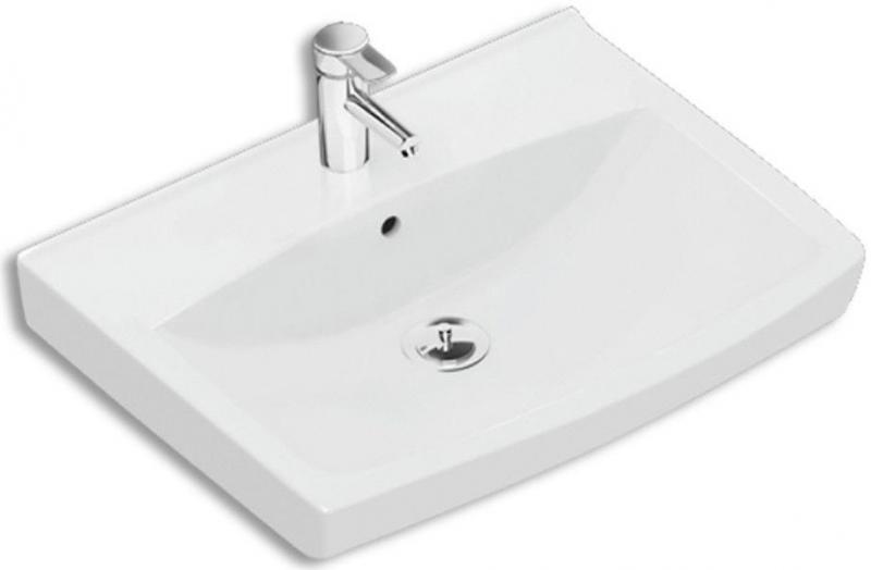 Ifö Spira 57 håndvask lige t/væg - 1 hanehul - Ifö Clean