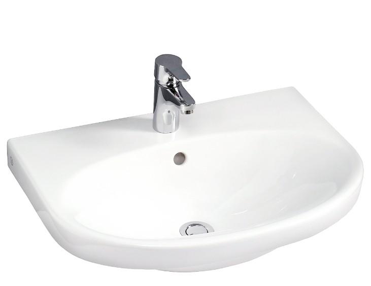 Gustavsberg Nautic 5560 60 håndvask t/væg - 1 hanehul - Ceramic+