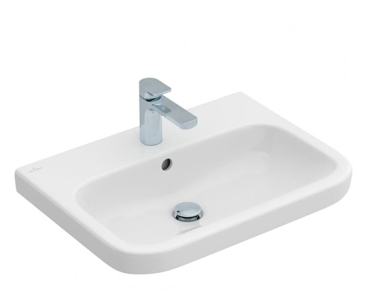V&B Architectura 65 håndvask t/væg - 1/3 hanehuller