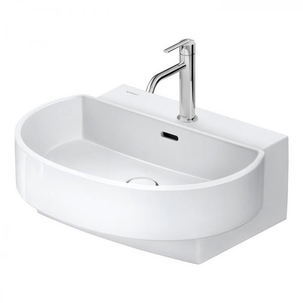 Duravit Balcoon 60 h&aring;ndvask t/v&aelig;g - 1 hanehul - DuraShield - Hvid