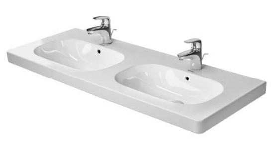Duravit D-Code 120 dobbelhåndvask t/væg eller møbel