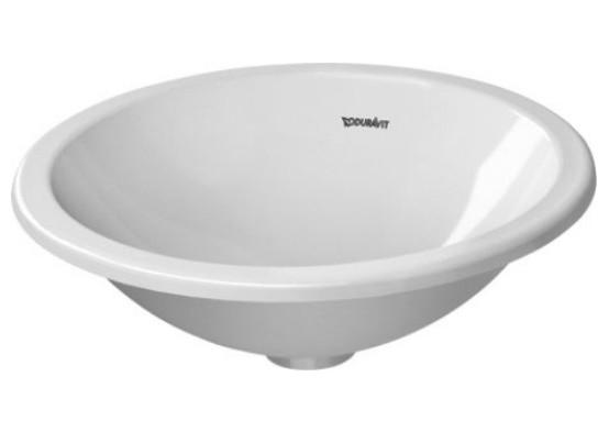 Duravit Architec Ø45 vask t/nedfældning - Uden hanehul - Wondergliss