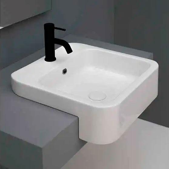 Lavabo Cosa 48 håndvask t/delvis nedfældning - 1 hanehul