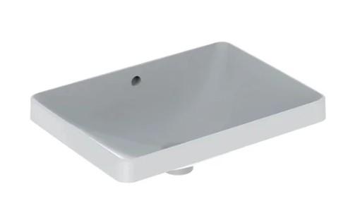 Geberit Variform 55 firkantet håndvask t/nedfældning - Med overløb