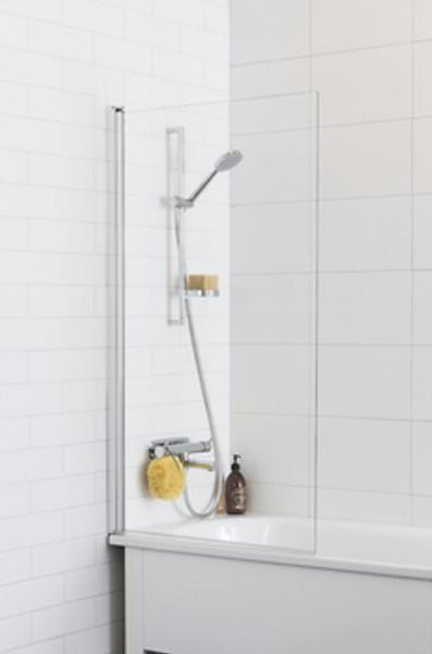Alterna svingbar brusevæg til badekar 750x1400mm - Krom