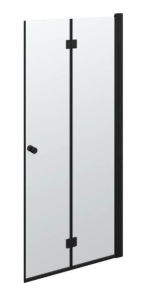 Dansani Match B101 foldedør - Klar glas/mat sort