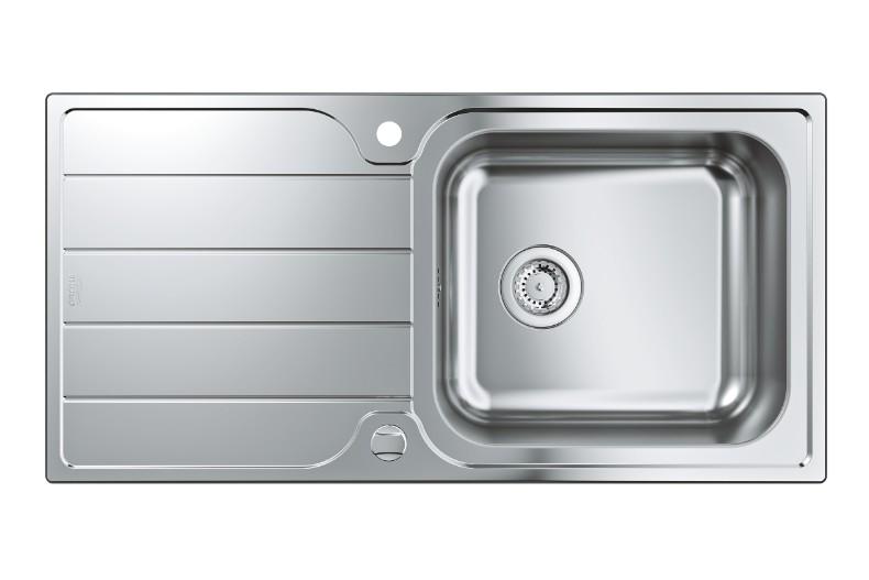 Grohe K500 køkkenvask m/afløbsbakke