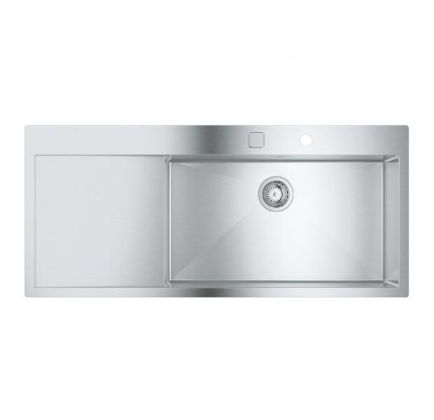 Grohe K1000 køkkenvask m/afløbsbakke - Højre