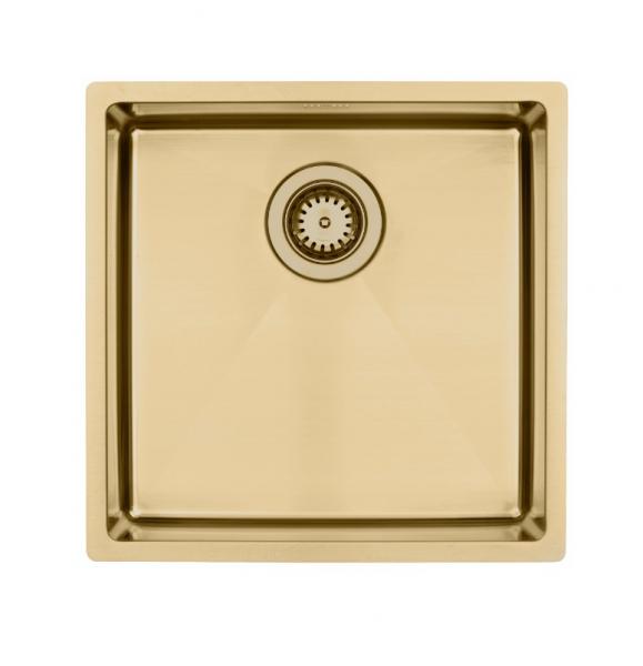 Lavabo Kubus 400 Soft k&oslash;kkenvask - Massiv messing