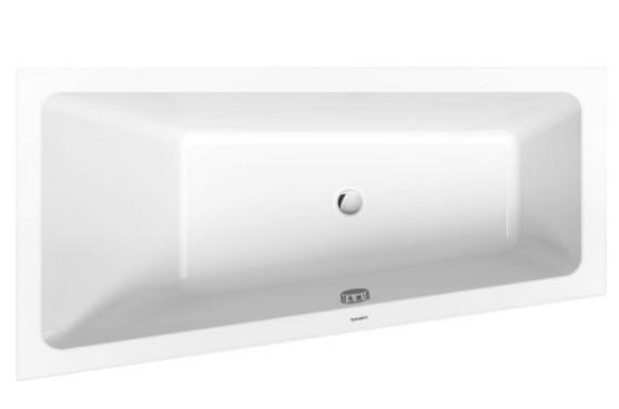 Duravit No.1 asymmetrisk badekar til indmuring 1600 x 850 mm - Venstre