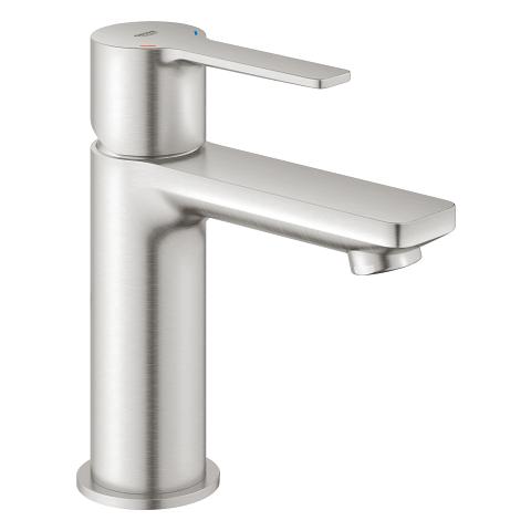Grohe Lineare New håndvaskarmatur m/push open bundventil - Steel