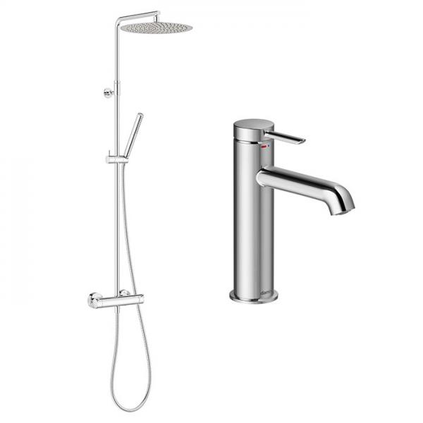 Damixa Iris komplet pakke til badeværelse - Krom Damixa Iris komplet pakke til badeværelse - Krom