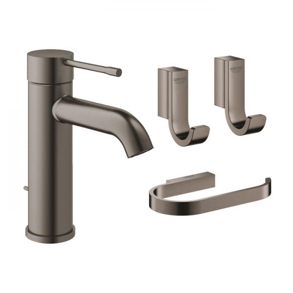 Grohe Essence & Selection vandhane m/tilbehør - Børstet hard graphite
