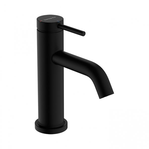 hansgrohe Tecturis S h&aring;ndvaskarmatur 80 m/Coolstart, EcoSmart+ og l&oslash;ft-op bundventil - Mat sort