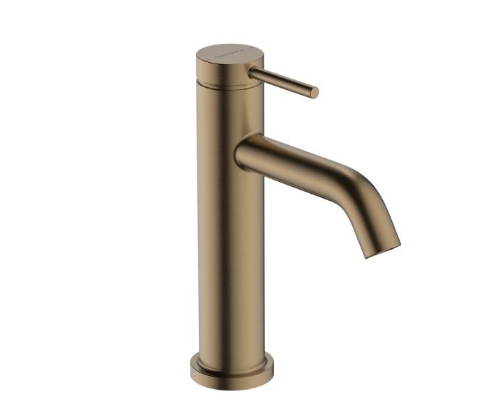 Hansgrohe Tecturis S 110 Ecosmart+ håndvaskarmatur m/bundventil - Børstet bronze
