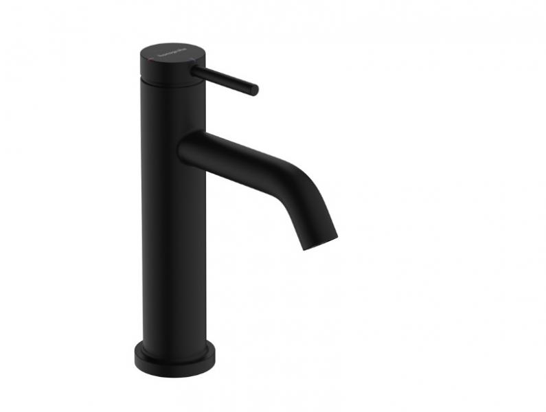 Hansgrohe Tecturis S 110 h&aring;ndvaskarmatur m/Coolstart og bundventil - Mat sort