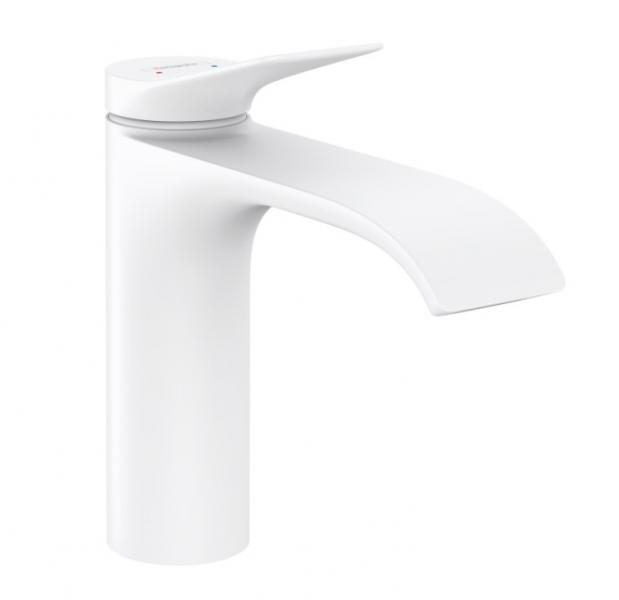 Hansgrohe Vivenis 110 håndvaskarmatur m/løft-op bundventil og CoolStart - Mat hvid