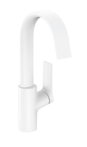 Hansgrohe Vivenis 210 håndvaskarmatur m/svingtud og løft-op bundventil - Mat hvid
