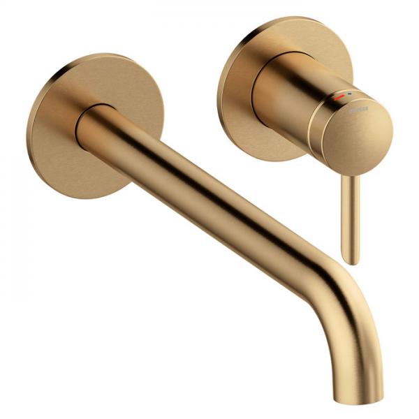 Damixa Iris håndvaskarmatur til indbygning m/Koldstart - 250 mm - Børstet bronze Damixa Iris håndvaskarmatur til indbygning m/Koldstart - 250 mm - Børstet bronze