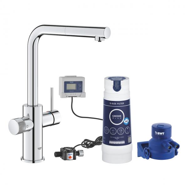 Grohe blue pure Minta startsæt m/ udtræk L-tud - Krom