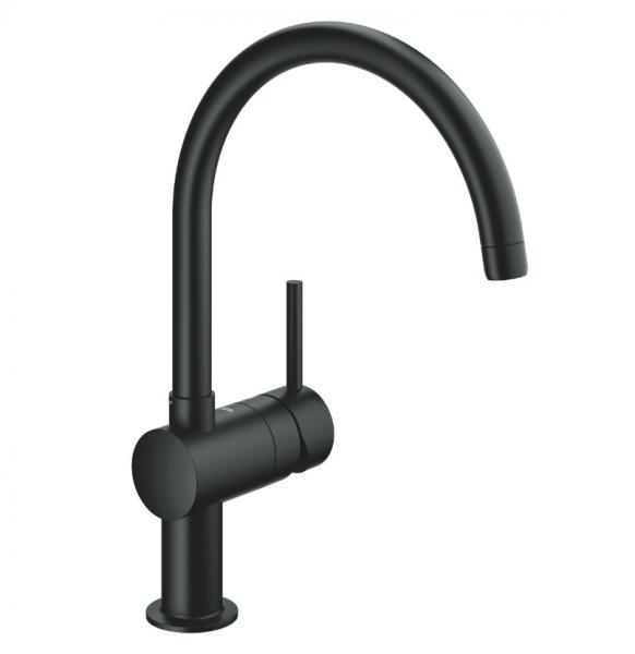 Grohe Minta køkkenarmatur m/svingtud - Velvet black