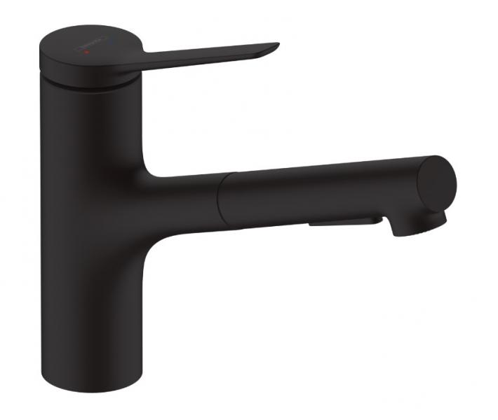 Hansgrohe Zesis M33 køkkenarmatur 150 m/udtræk - Mat sort