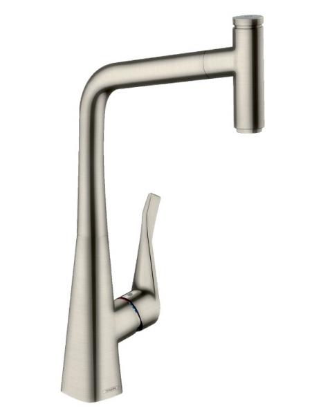 Hansgrohe Metris Select 320 køkkenarmatur m/udtræk - Steel