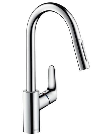 hvidløg Behandling Assimilate Hansgrohe Focus køkkenarmatur m/udtræk - 705990104